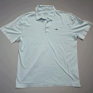 Patagonia Polo Shirt Mens Medium Organic Cotton Short Sleeve Embroidered